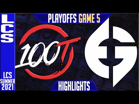 100 vs EG Highlights Game 5 | LCS Summer Playoffs Round 2 | 100 Thieves vs Evil Geniuses G5
