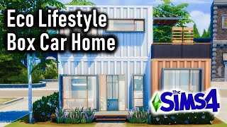 Eco Lifestyle Box Car Home || The Sims 4 Speed Build