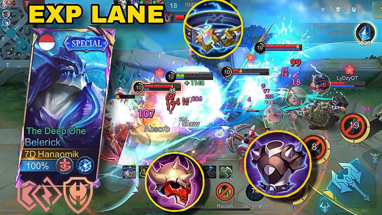 Belerick Exp Lane Ganking Is Super Tanky Absolute Insane! | Build Top 1 | Mobile legends