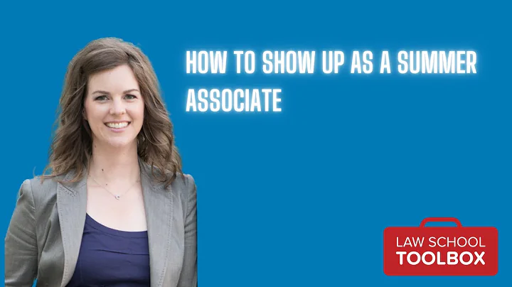 How to Show Up as a Summer Associate (w/Sadie Jones)