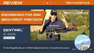 🎯Vector Optics Sentinel-X Pro10-40x50 (SCOL-58) Rifle Scope: Precision For Benchrest Shooting