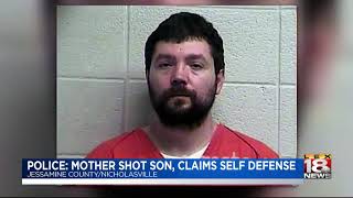 Police: Mother shot son, claims self defense