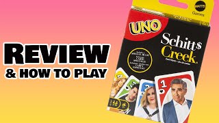 Jogo de cartas UNO Schitt's Creek com deck temático e regra