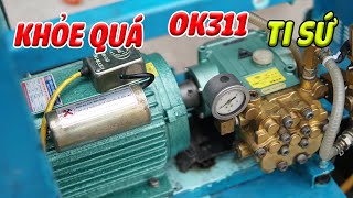 Japanese OK311 Pressure Washer, Stainless Steel Housing, Ceramic Piston, 3HP, Single-Phase Power