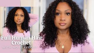 DIY Upgraded Human Hair Crochet Detailed Tutorial|Seamless| For Fine Hair + Thin Edges |No Leaveout