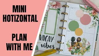 Happy Planner Mini Horizontal | Plan with Me | Aug 10 - 16 | @Planything Tropical Beach