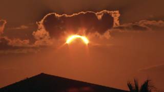 Eclipse solaire : les images de l'événement dans l'Hérault sur les bords de la lagune de Thau