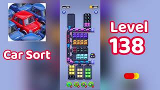 Car Sort Color Puzzle Level 138 Walkthrough 🚗🎨 | Mini Boss