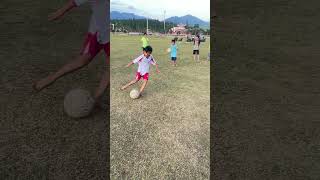 Nhap | フットボール| Practice dribbling and shooting | #shorts #Futebol  #サッカー  #footbal#trending #soccer