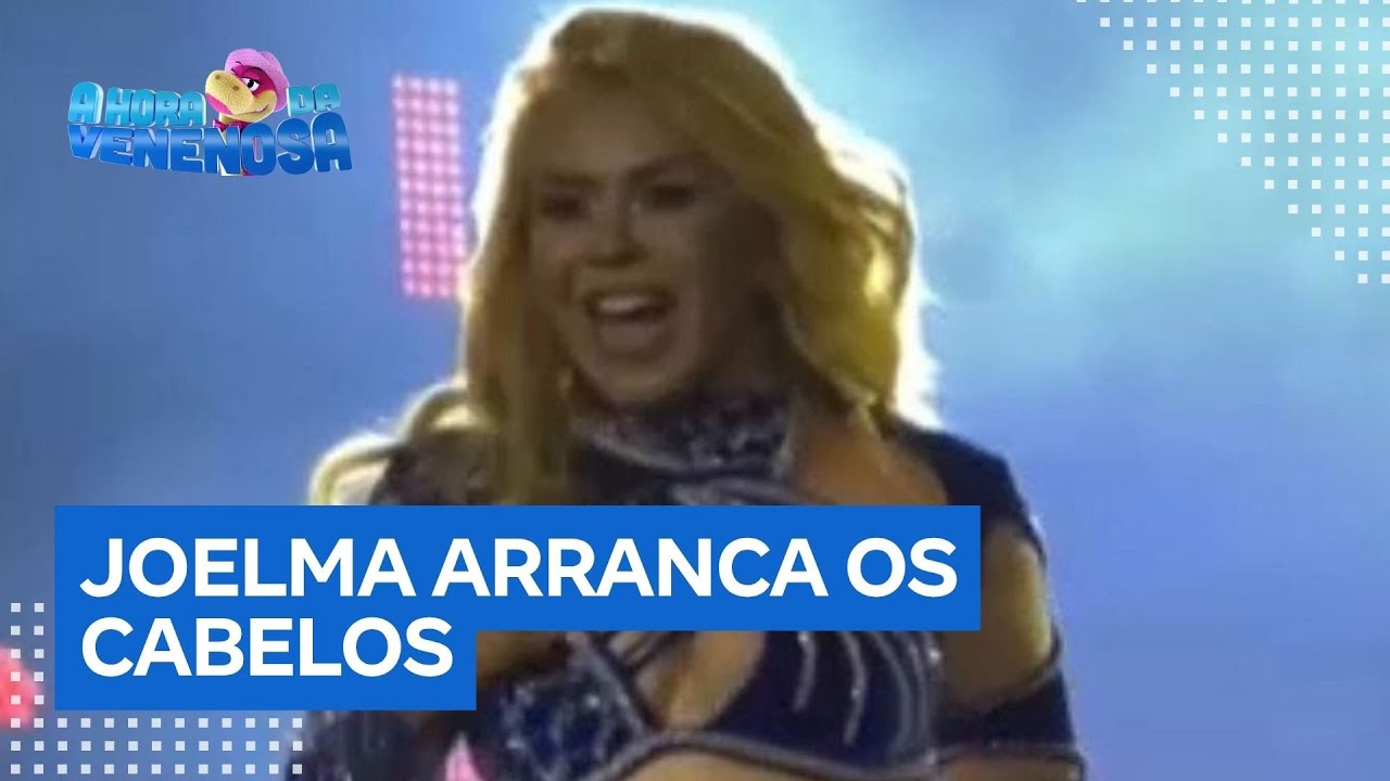 Joelma ‘arranca os cabelos’ em show após ver o alongamento descolar