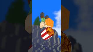 Minecraft Kfc Buckets Vs Alex Falling - Minecraft Animation #Shorts