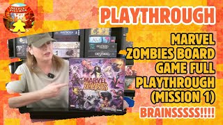 Marvel Zombies Board Game Full Playthrough (Mission 1)