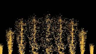 Golden confetti Explosion