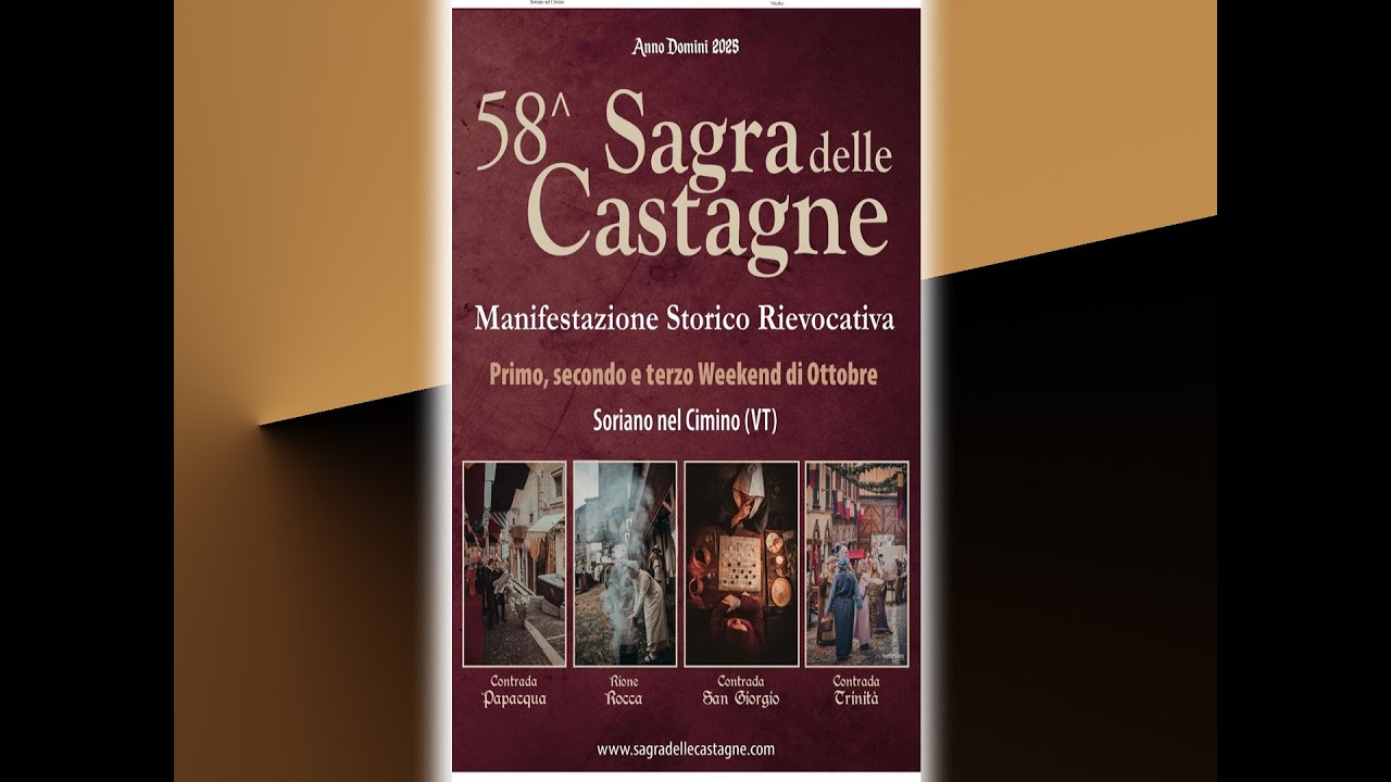 Sagra delle Castagne a Soriano nel Cimino ( Vt ) 2025