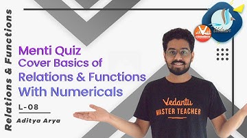 Relations & Functions Class 11 | Menti Quiz | Cover Basics of Relations & Functions With Numericals