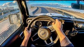Jeep Wrangler IV Sahara (2.0 272 HP)  | POV Test Drive #460 Joe Black