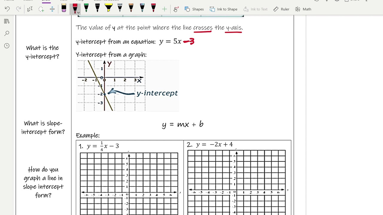 Video 17 Graphing Linear Function 2 - YouTube