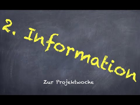 2. Information zur Projektwoche! (3/8) - callidus discipulus