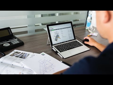Produktkonfigurator für Treppen, Überstiege und fahrbare Plattformtreppen