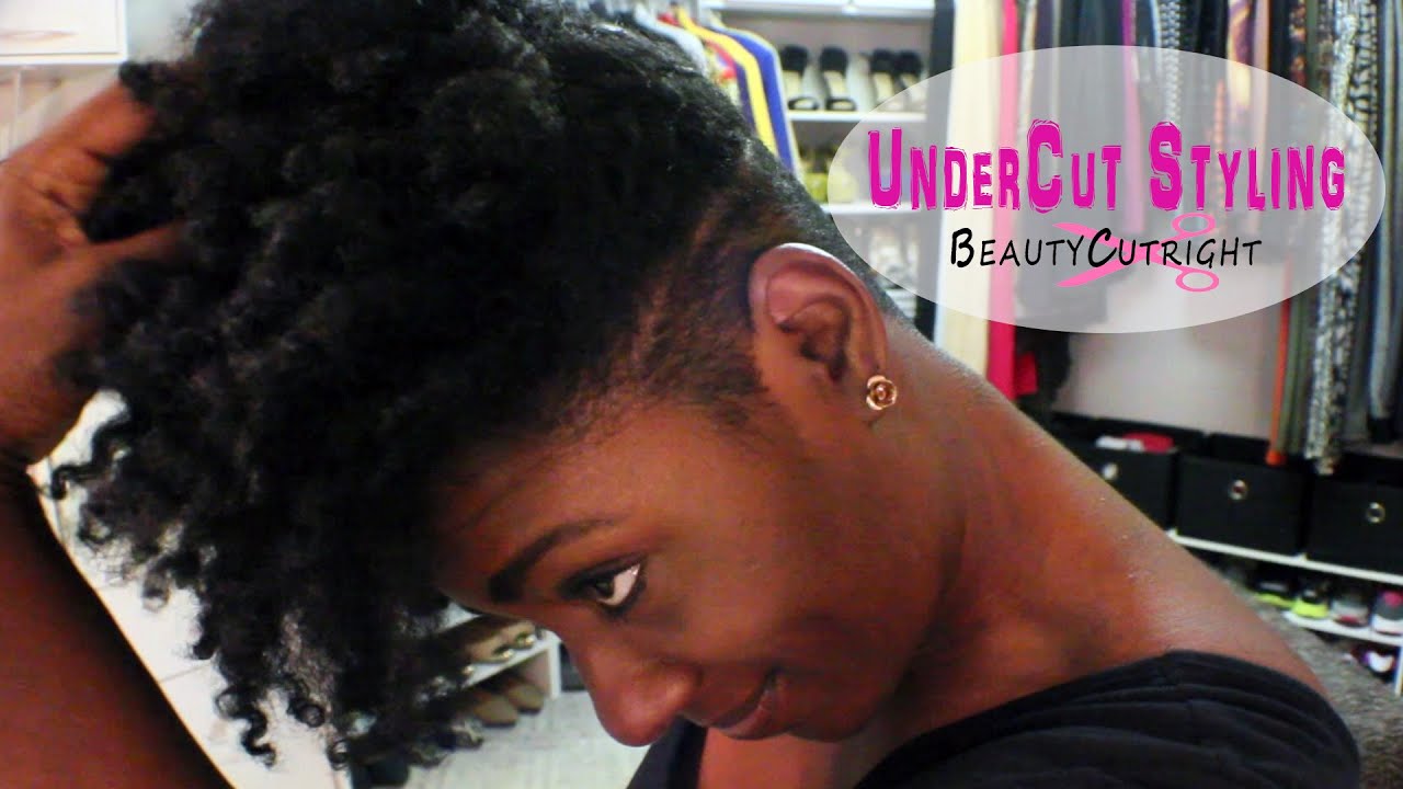 Get Ready With Me Natural Hair UnderCut Qiuck Face - YouTube
