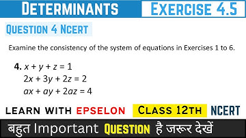 determinants class 12 exercise 4.5 question 4 | determinants class 12 ex 4.5 question 4 |