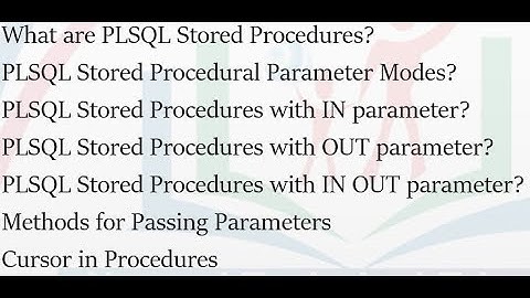 Tutorial 8:  PLSQL Procedure