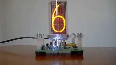 IN-18 Exclusive Single Digit NIXIE Clock+Acrylic enclosure RGB backlight
