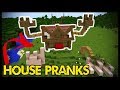 5 Minecraft HOUSE PRANKS!