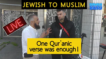 JEWISH to Muslim - Using ONE Qur'anic Verse ! | 'LIVE'