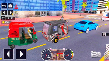 Tuk Tuk auto rickshaw driver 3D game - #113 auto rickshaw driving game - Android iOS Gameplay