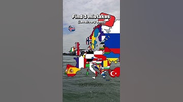 Find 3 mistakes (level very easy)🤔 #map #europe #shorts