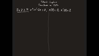 MATH 242 Tutorial — Transforming IVPs