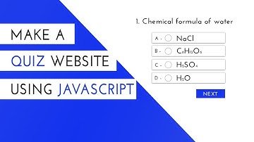 How To Make Quiz Website Using JavaScript | Create Quiz Site In HTML CSS JavaScript