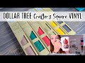 NEW Dollar Tree Crafter's Square Vinyl | Project, Test & Review!