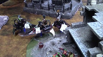 vlog #1194 - Battle Report 2000pts Ork Evil Sunz vs Harlequins