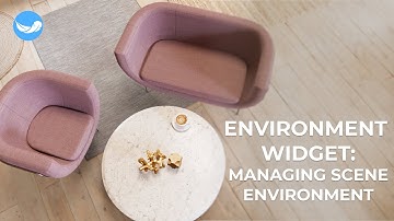 Environment widget: managing scence environment
