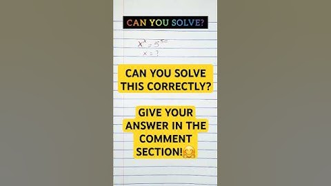 HOW TO SOLVE... #canyousolve #howtosolve #maths #mathsproblems #mathshorts #shorts