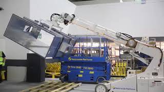 HVAC Installation with Brandon 6 Telehandler & Robot Attachment #BaileyCranes #Telehandler
