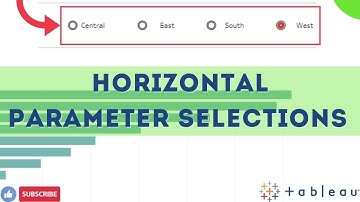 How to create Horizontal Parameter selections with radio buttons in Tableau? Custom buttons Tableau
