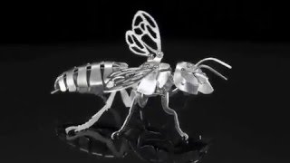 メタルキット 学研 オオスズメバチ x 3体 メタルキットを作ってめっきしてみました。「オオスズメバチ」編