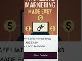 Alright So, if u want to become an Affiliate Marketer like me, this course na for u