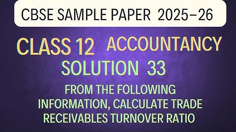 Solution 33 of Cbse sample paper 2025-26 | Accountancy Class 12 ‎⁨@sethsaccountancytricks⁩  