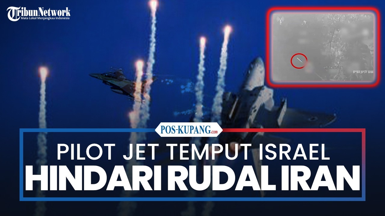 IDF Rilis Video Pilot Jet Tempur Israel Hindari Rudal Pencegat Iran
