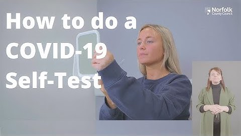 How to do a COVID-19 Self-Test