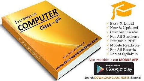 Computer Science Class 6 Unit 4 Exercise Fill in the blanks