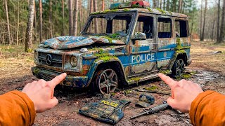 FIRST Start of Abandoned POLICE MERCEDES | POV Test Driving Forgotten Police G-WAGON after 40 Years