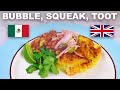 British bubble &amp; squeak with spicy Latin beans