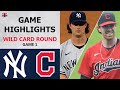 New York Yankees vs. Cleveland Indians Game 1 Highlights | Wild Card Round (2020)