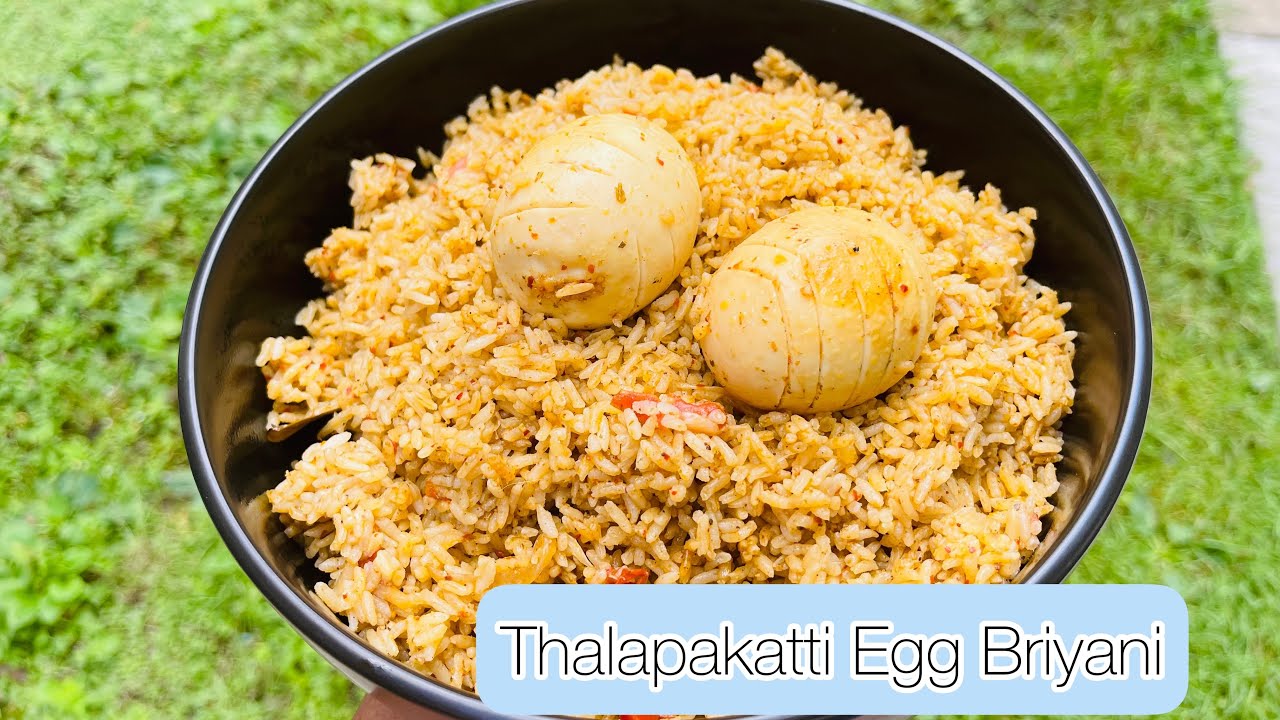 தலப்பாகட்டி முட்டை பிரியானி |Thalapakatti Style Briyani|Kuska Rice ...