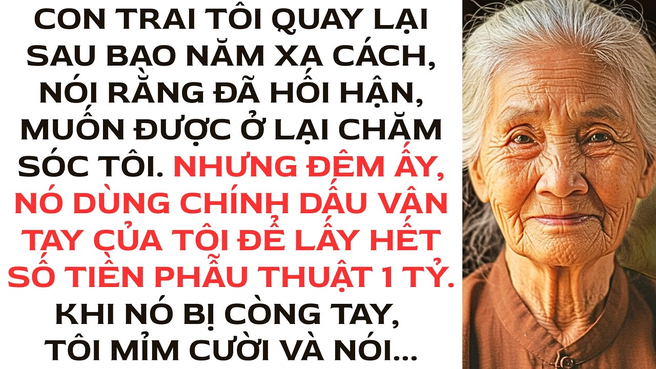 Toàn bộ tiền chữa bệnh của tôi mất sạch sau một đêm con trai về thăm…